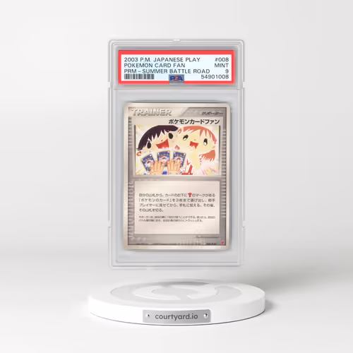 2003 Pokémon Play Promo #008 Pokemon Card Fan - Summer Battle Road (PSA 9 MINT)