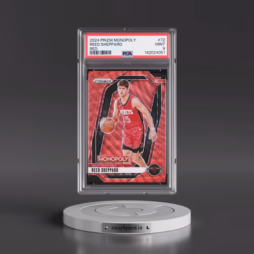 2024 Panini Prizm Monopoly #72 Reed Sheppard - Red (PSA 9 MINT)