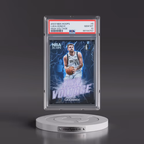 2023 Panini NBA Hoops High Voltage #6 Luka Doncic (PSA 10 GEM MINT)