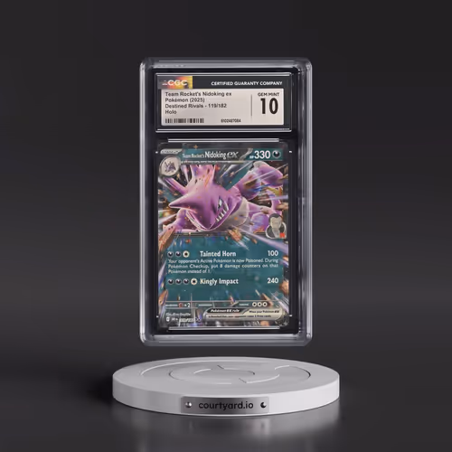 2025 Pokémon Dri EN-Destined Rivals #119 Team Rocket's Nidoking EX - Holo (CGC 10 GEM MINT)
