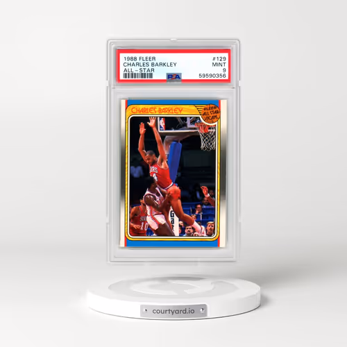1988 Fleer #129 Charles Barkley - All-Star (PSA 9 MINT)