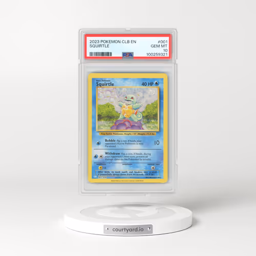 2023 Pokémon Clb-Trading Card Game Classic Blastoise & Suicune EX Deck #001 Squirtle (PSA 10 GEM MINT)