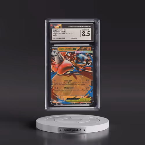 2025 Mega Evolution - MEG EN #077/132 Mega Lucario ex - Holo (CGC 8.5 NM-MT+)