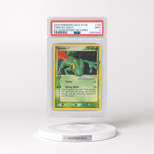 2004 Pokémon EX Team Rocket Returns #109 Treecko - Holo Gold Star (PSA 9 MINT)