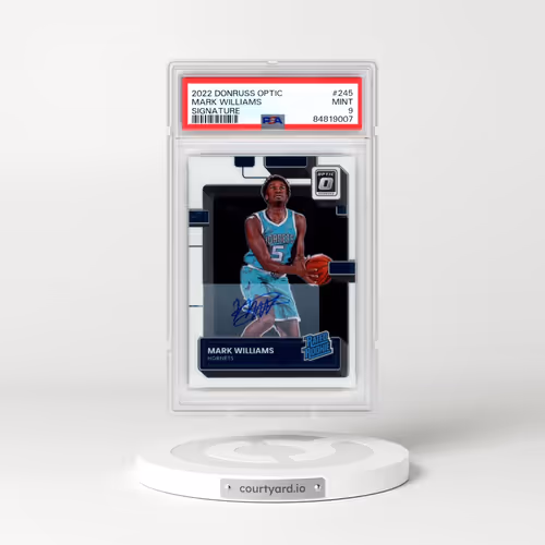 2022 Panini Donruss Optic #245 Mark Williams - Signature (PSA 9 MINT)