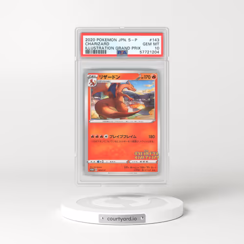 2020 Pokémon S Promo #143 Charizard - Illustration Grand Prix (PSA 10 GEM MINT)