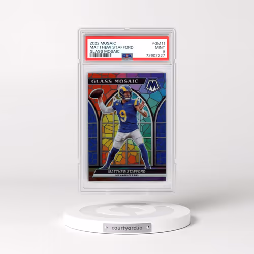 2022 Panini Mosaic Glass Mosaic #GM11 Matthew Stafford (PSA 9 MINT)