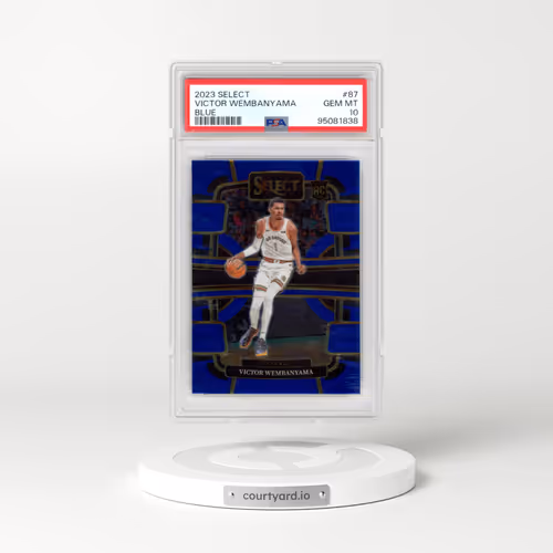 2023 Panini Select #87 Victor Wembanyama - Blue (PSA 10 GEM MINT)