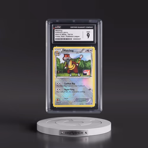 2011 Black & White #79/114 Watchog - Pokémon League Crosshatch Holo (Cross. Holo) (CGC 9 MINT)