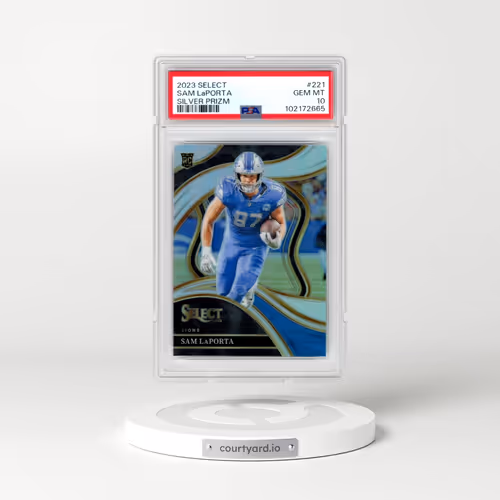 2023 Panini Select #221 Sam LaPorta - Silver Prizm (PSA 10 GEM MINT)