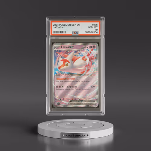 2024 Pokémon Ssp EN-Surging Sparks #076 Latias EX - Holo (PSA 10 GEM MINT)