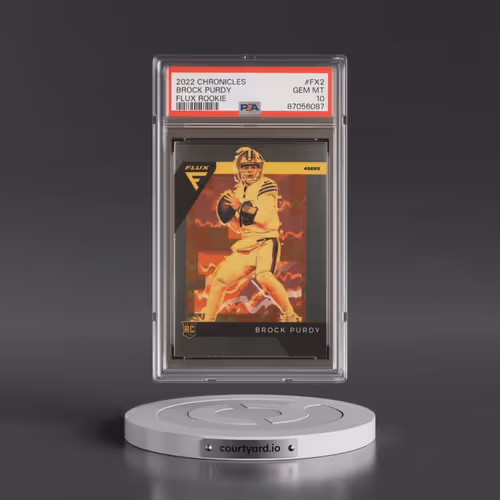 2022 Panini Chronicles Flux Rookies #FX2 Brock Purdy (PSA 10 GEM MINT)