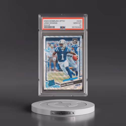 2023 Panini Donruss Optic #248 Josh Downs - Wave (PSA 10 GEM MINT)