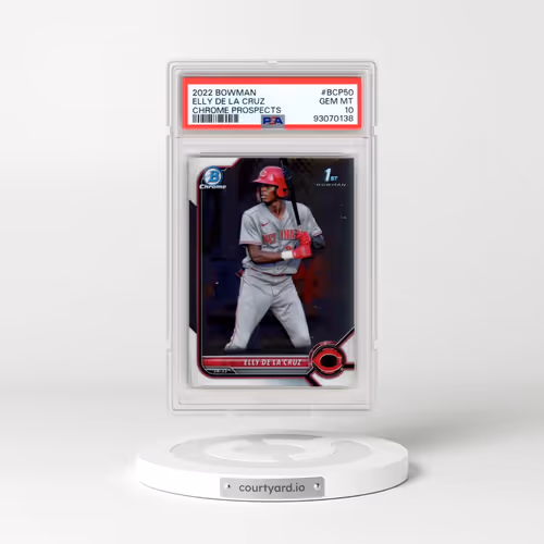 2022 Bowman Chrome Prospects #BCP50 Elly de La Cruz (PSA 10 GEM MINT)