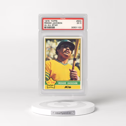 1976 Topps #500 Reggie Jackson (PSA 5 EX)
