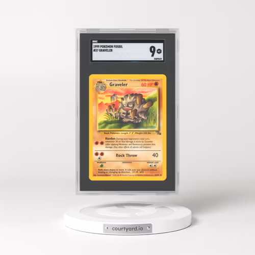 1999 Fossil #37 Graveler (SGC 9 MINT)