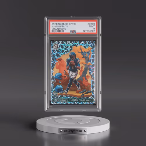 2021 Panini Donruss Optic Downtown #DT39 Justin Fields (PSA 9 MINT)