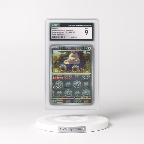 2023 Pokémon Card 151 #143/165 Snorlax - Reverse Holo Poké Ball (CGC 9 MINT)