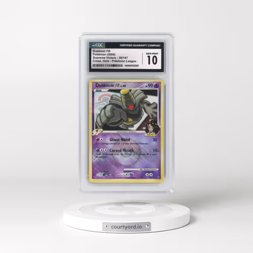 2009 Supreme Victors #26/147 Dusknoir FB - Crosshatch Holo (Cross. Holo) Pokémon League (CGC 10 GEM MINT)