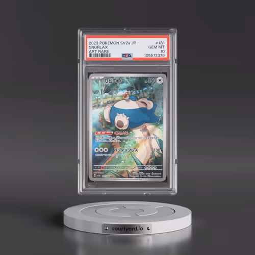 2023 Pokémon Sv2a-Pokemon 151 #181 Snorlax - Art Rare (PSA 10 GEM MINT)
