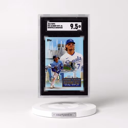 2024 Topps #HFA-10 Bobby Witt Jr. - Homefield Advantage (SGC 9.5 MINT+)
