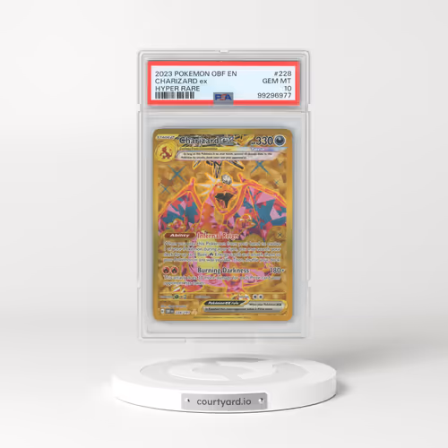 2023 Pokémon Obf EN-Obsidian Flames #228 Charizard EX - Holo Hyper Rare (PSA 10 GEM MINT)