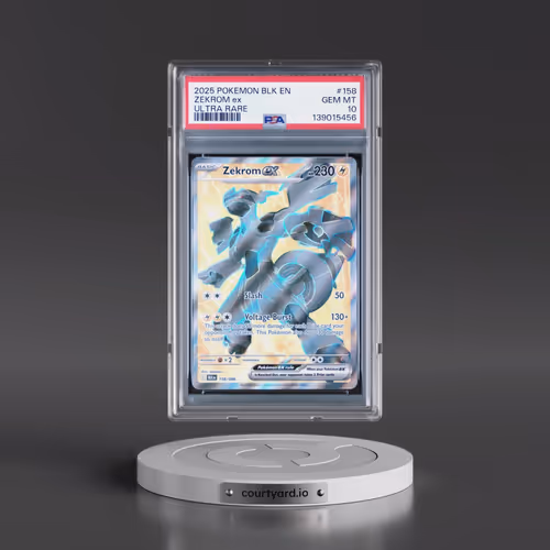 2025 Pokémon Blk EN-Black Bolt #158 Zekrom EX - Holo Ultra Rare (PSA 10 GEM MINT)