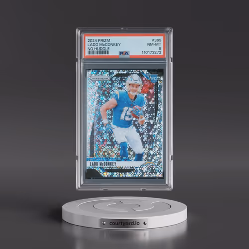 2024 Panini Prizm #365 Ladd McConkey - No Huddle (PSA 8 NM-MT)