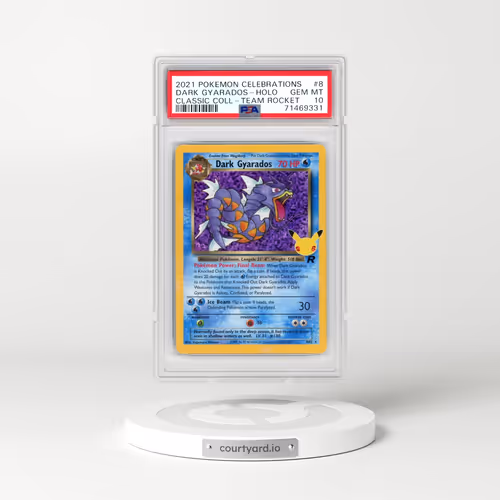 2021 Pokémon Celebrations Classic Collection #8 Dark Gyarados - Holo (PSA 10 GEM MINT)