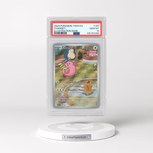 2024 Pokémon Twm EN-Twilight Masquerade #187 Chansey - Illustration Rare (PSA 10 GEM MINT)