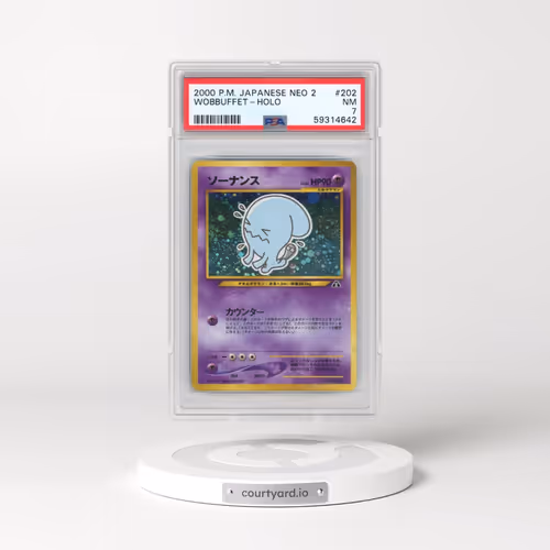 2000 Pokémon Neo 2 #202 Wobbuffet - Holo (PSA 7 NM)