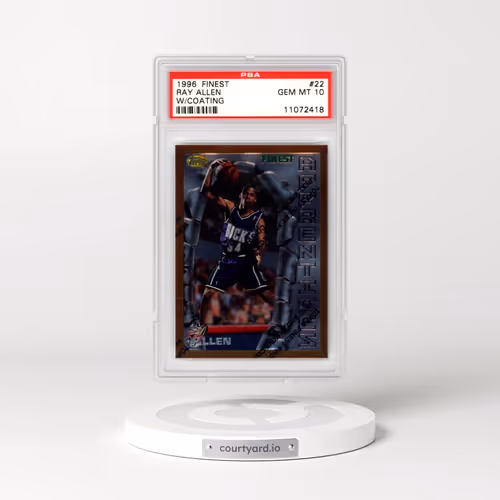 1996 Finest #22 Ray Allen - w/Coating (PSA 10 GEM MINT)