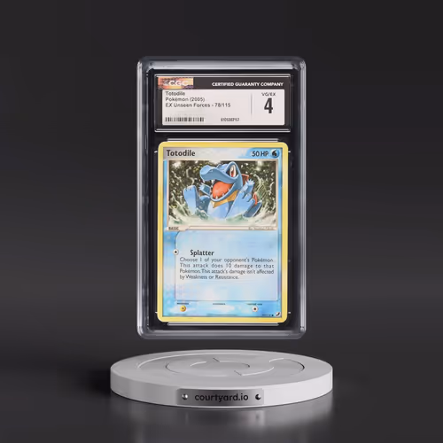 2005 EX Unseen Forces #78/115 Totodile (CGC 4 VG-EX)