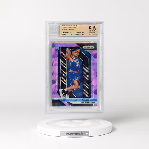 2018 Panini Prizm #217 Kevin Knox - Purple Ice (BGS 9.5 GEM MINT)