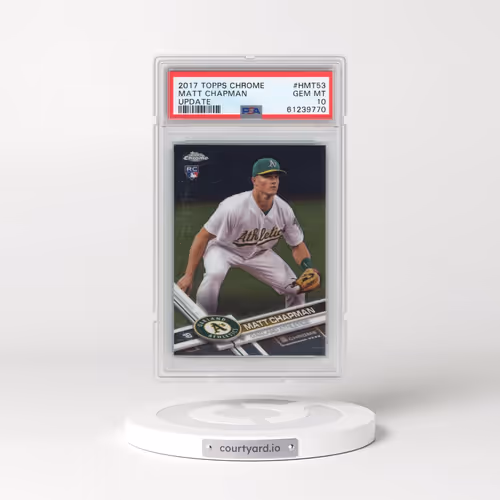 2017 Topps Chrome Update #HMT53 Matt Chapman (PSA 10 GEM MINT)