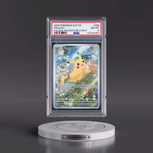 2024 Pokémon Svp EN-SV Black Star Promo #088 Pikachu - Paldea Adventure Chest (PSA 8 NM-MT)