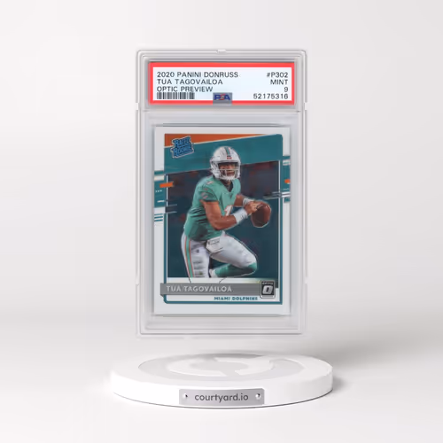 2020 Panini Donruss #P302 Tua Tagovailoa - Optic Preview (PSA 9 MINT)