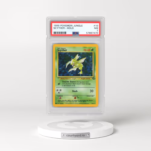 1999 Pokémon Jungle #10 Scyther - Holo (PSA 7 NM)