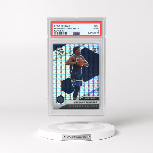 2020 Panini Mosaic #261 Anthony Edwards - Mosaic (PSA 9 MINT)