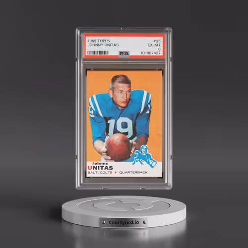 1969 Topps #25 Johnny Unitas (PSA 6 EX-MT)
