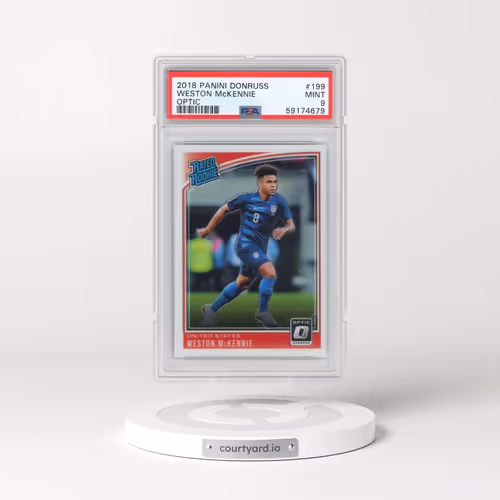 2018 Panini Donruss #199 Weston McKennie - Optic (PSA 9 MINT)