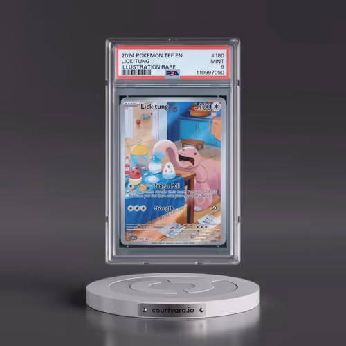 2024 Pokémon Tef EN-Temporal Forces #180 Lickitung - Illustration Rare (PSA 9 MINT)