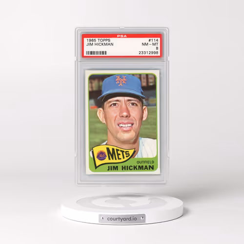 1965 Topps #114 Jim Hickman (PSA 8 NM-MT)