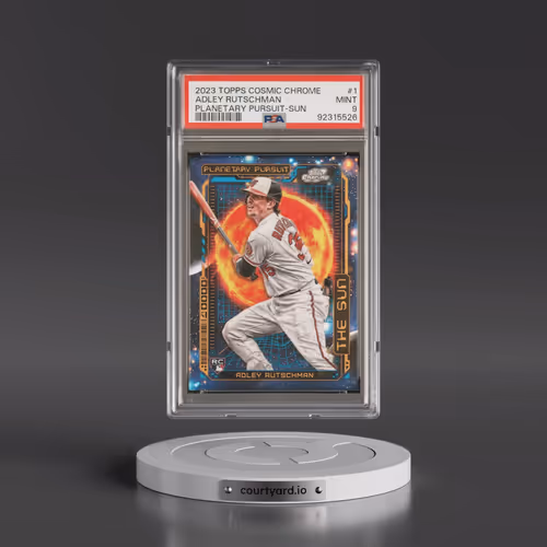2023 Topps Cosmic Chrome Planetary Pursuit #1 Adley Rutschman - Sun (PSA 9 MINT)