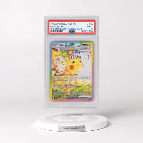 2024 Pokémon Ssp EN-Surging Sparks #238 Pikachu EX - Holo Special Illustration Rare (PSA 9 MINT)