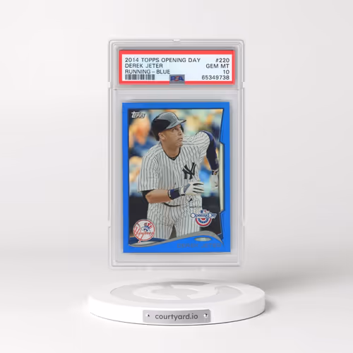 2014 Topps Opening Day #220 Derek Jeter - Running-Blue (PSA 10 GEM MINT)