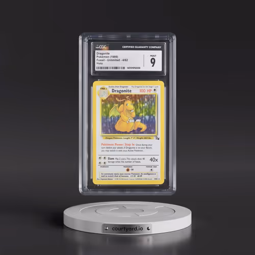 1999 Fossil #4/62 Dragonite - Galaxy Star Holo (CGC 9 MINT)
