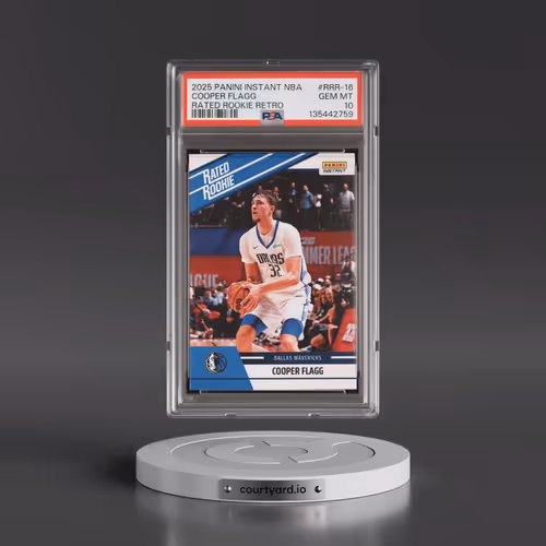 2025 Panini Instant NBA Rated Rookie Retro #RRR-16 Cooper Flagg (PSA 10 GEM MINT)