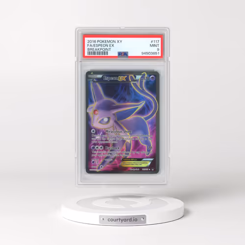 2016 Pokémon XY Breakpoint #117 Espeon EX - Holo Full Art (PSA 9 MINT)