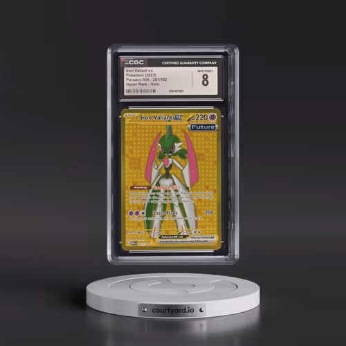 2023 Pokémon Par EN-Paradox Rift #261 Iron Valiant EX - Holo Hyper Rare (CGC 8 NM-MT)